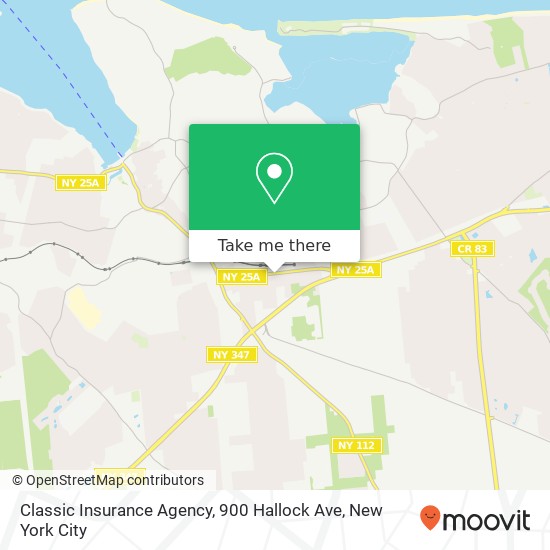 Mapa de Classic Insurance Agency, 900 Hallock Ave