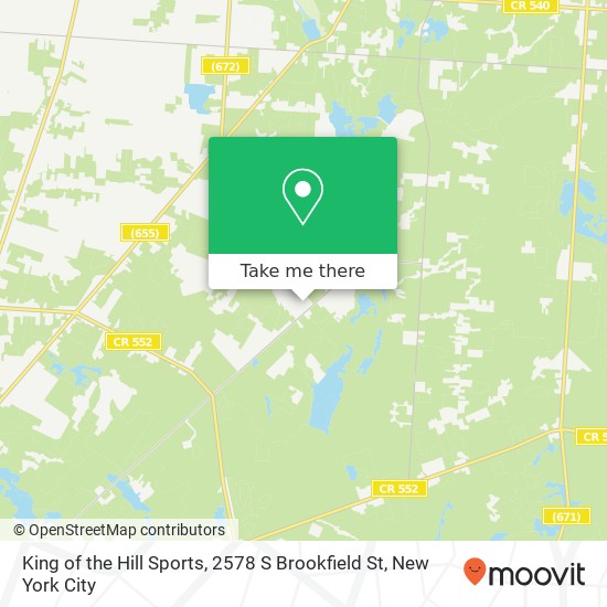 King of the Hill Sports, 2578 S Brookfield St map