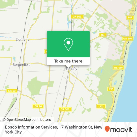 Mapa de Ebsco Information Services, 17 Washington St
