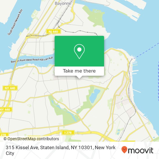 315 Kissel Ave, Staten Island, NY 10301 map