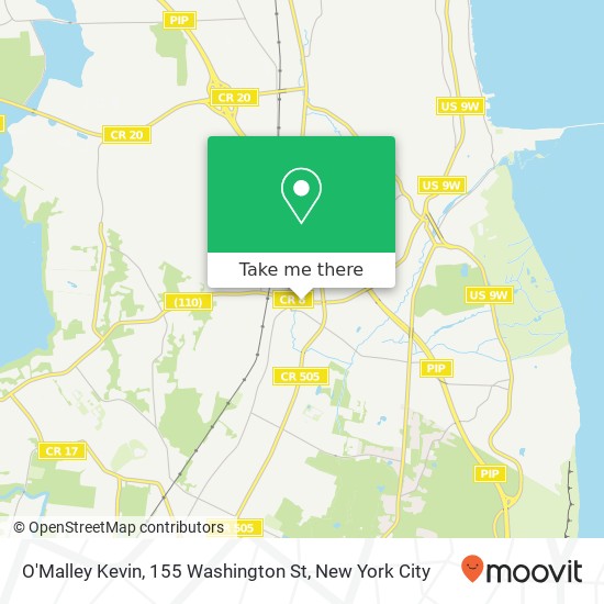 Mapa de O'Malley Kevin, 155 Washington St