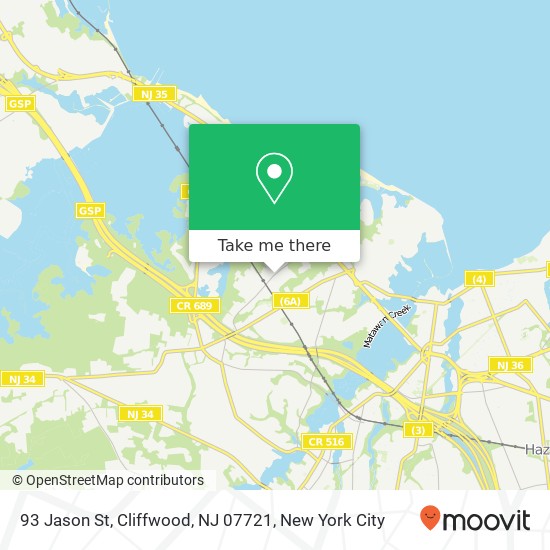 93 Jason St, Cliffwood, NJ 07721 map