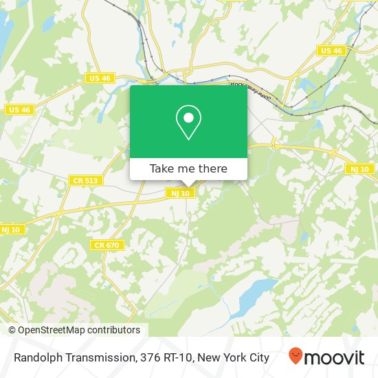 Mapa de Randolph Transmission, 376 RT-10