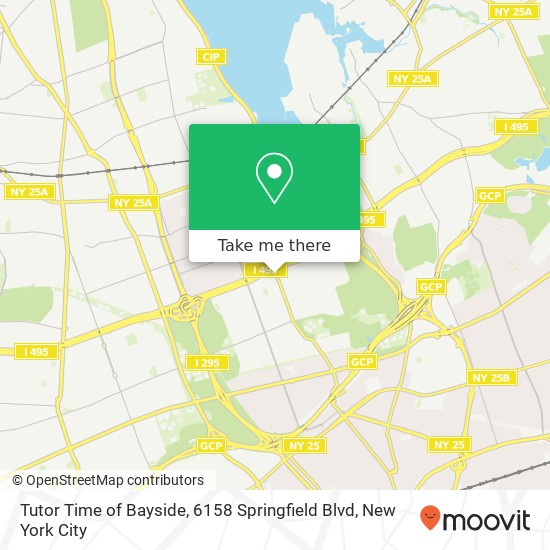 Tutor Time of Bayside, 6158 Springfield Blvd map