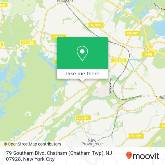 79 Southern Blvd, Chatham (Chatham Twp), NJ 07928 map