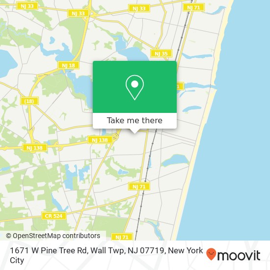 1671 W Pine Tree Rd, Wall Twp, NJ 07719 map