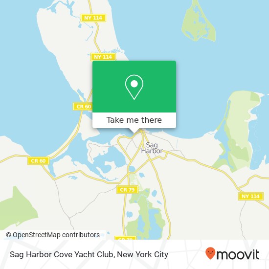 Mapa de Sag Harbor Cove Yacht Club