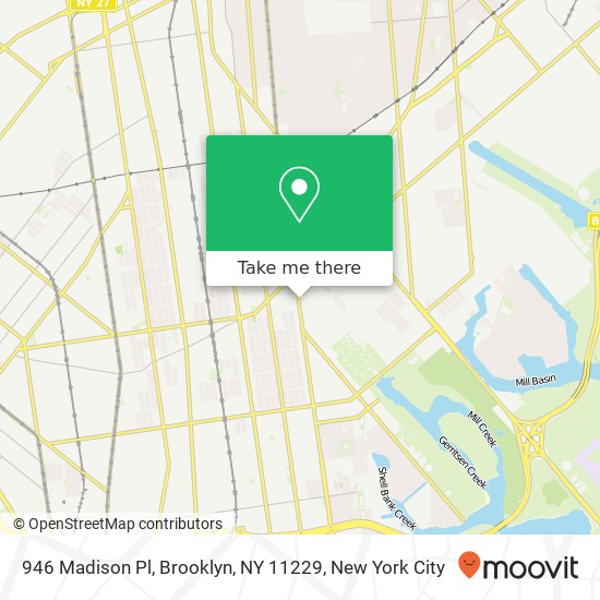 946 Madison Pl, Brooklyn, NY 11229 map