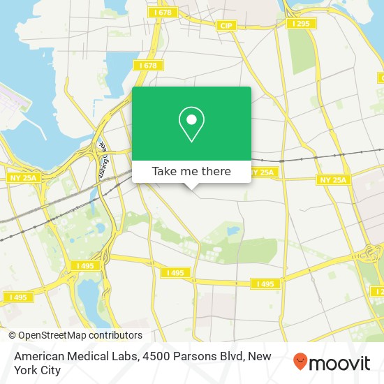 American Medical Labs, 4500 Parsons Blvd map