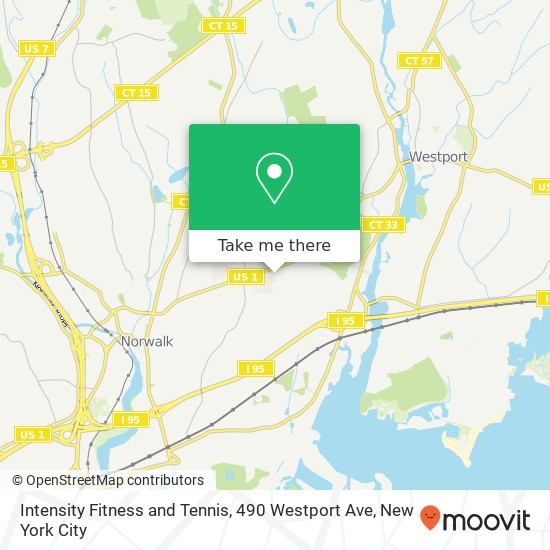 Intensity Fitness and Tennis, 490 Westport Ave map