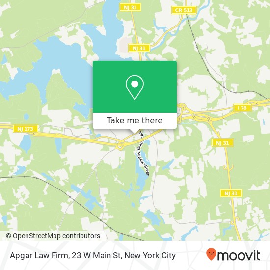 Apgar Law Firm, 23 W Main St map