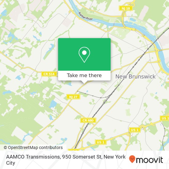 Mapa de AAMCO Transmissions, 950 Somerset St