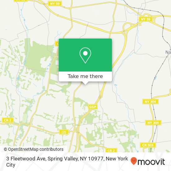 3 Fleetwood Ave, Spring Valley, NY 10977 map