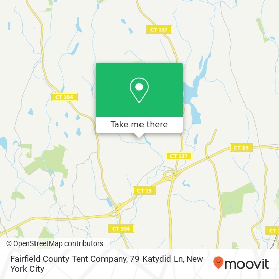 Fairfield County Tent Company, 79 Katydid Ln map