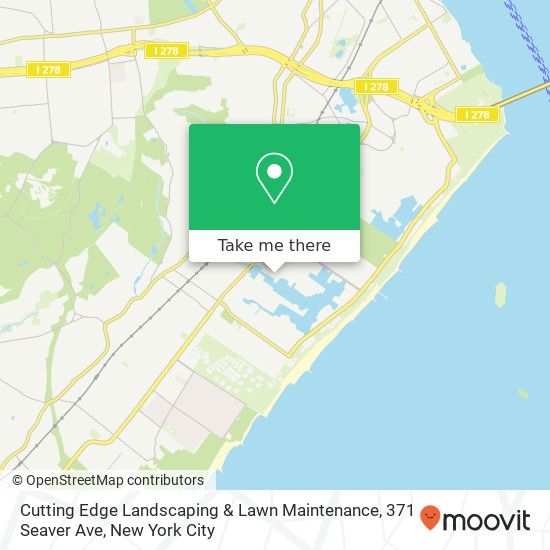 Mapa de Cutting Edge Landscaping & Lawn Maintenance, 371 Seaver Ave