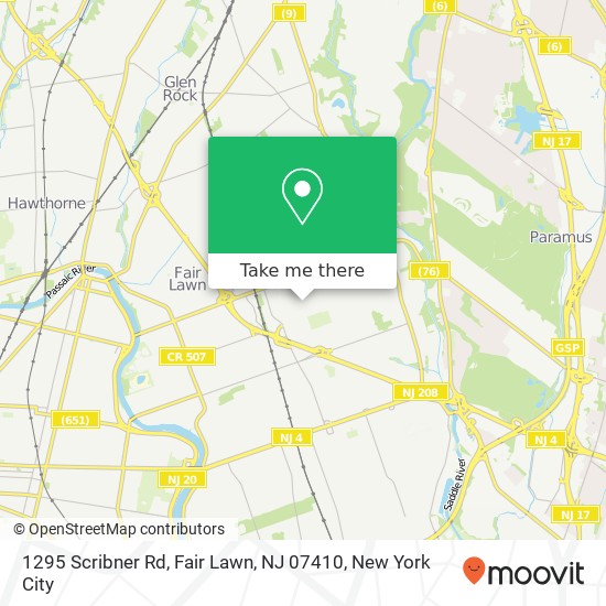1295 Scribner Rd, Fair Lawn, NJ 07410 map