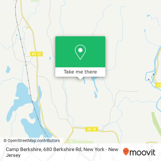 Mapa de Camp Berkshire, 680 Berkshire Rd