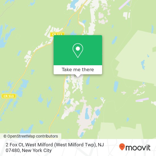 Mapa de 2 Fox Ct, West Milford (West Milford Twp), NJ 07480