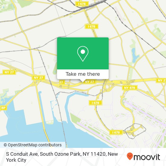 S Conduit Ave, South Ozone Park, NY 11420 map