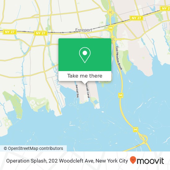 Operation Splash, 202 Woodcleft Ave map