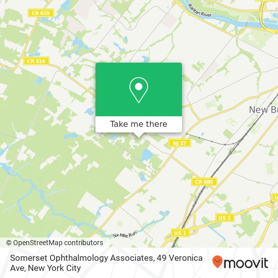 Somerset Ophthalmology Associates, 49 Veronica Ave map