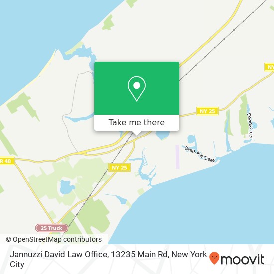 Mapa de Jannuzzi David Law Office, 13235 Main Rd
