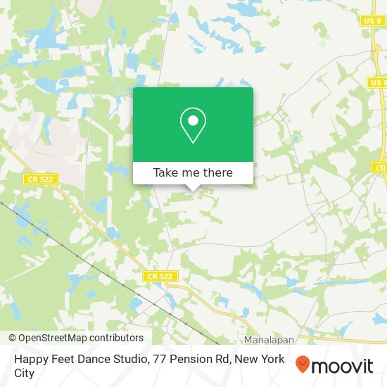 Happy Feet Dance Studio, 77 Pension Rd map
