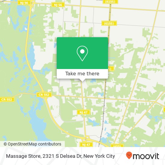 Massage Store, 2321 S Delsea Dr map