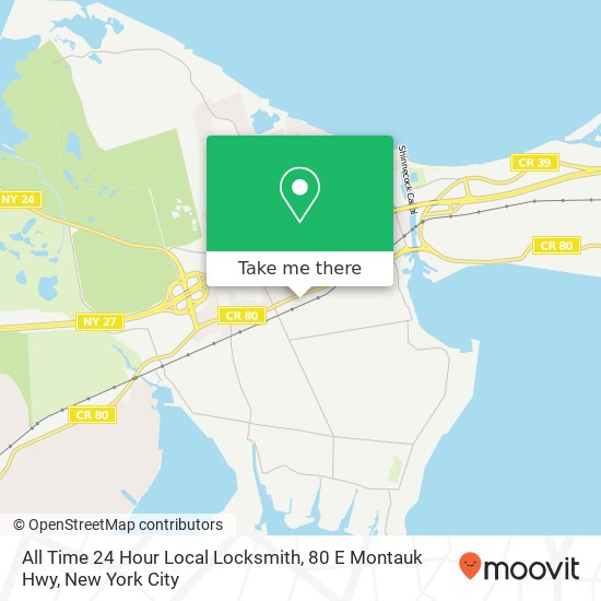 All Time 24 Hour Local Locksmith, 80 E Montauk Hwy map