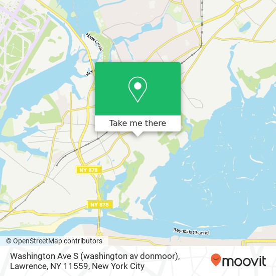 Washington Ave S (washington av donmoor), Lawrence, NY 11559 map