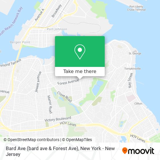 Mapa de Bard Ave (bard ave & Forest Ave)