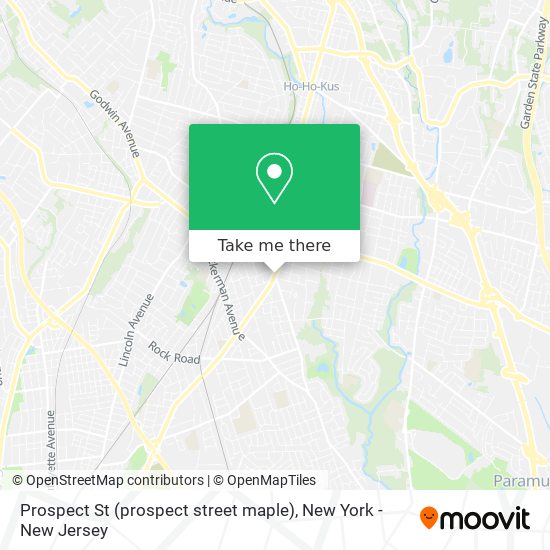 Prospect St (prospect street maple) map