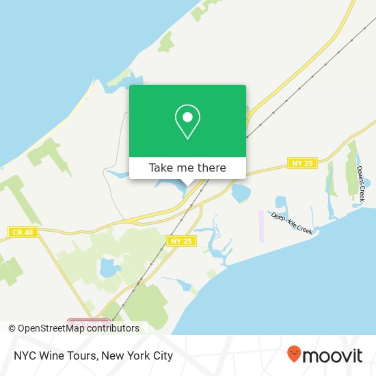 NYC Wine Tours map