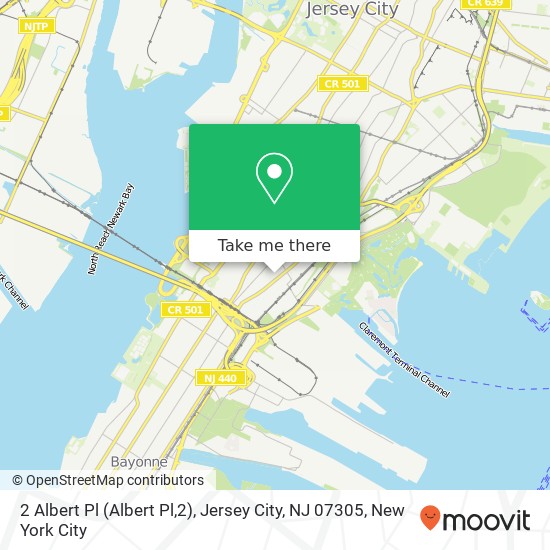 2 Albert Pl (Albert Pl,2), Jersey City, NJ 07305 map