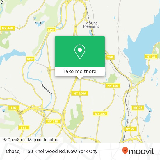 Chase, 1150 Knollwood Rd map
