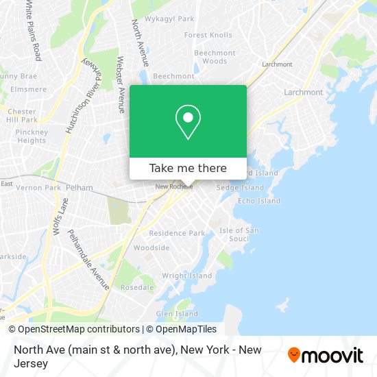 Mapa de North Ave (main st & north ave)