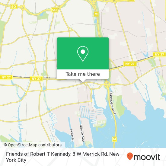 Mapa de Friends of Robert T Kennedy, 8 W Merrick Rd