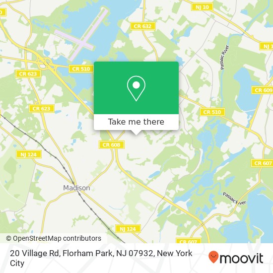 20 Village Rd, Florham Park, NJ 07932 map