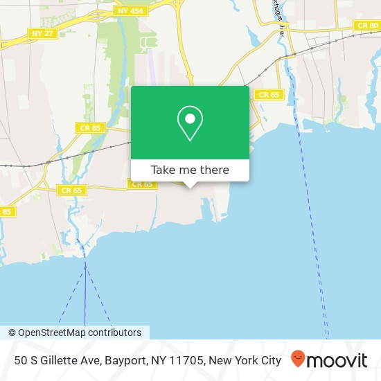 50 S Gillette Ave, Bayport, NY 11705 map