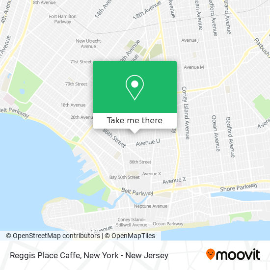 Reggis Place Caffe map