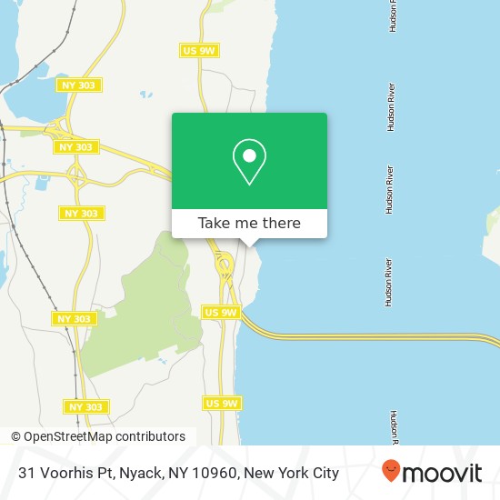 Mapa de 31 Voorhis Pt, Nyack, NY 10960