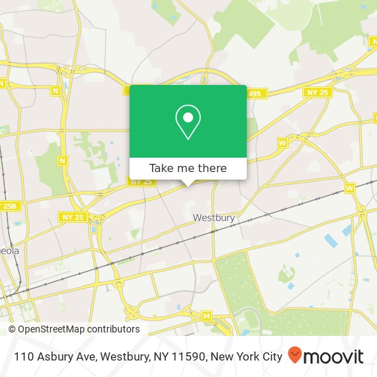 110 Asbury Ave, Westbury, NY 11590 map