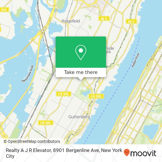 Realty A J R Elevator, 8901 Bergenline Ave map