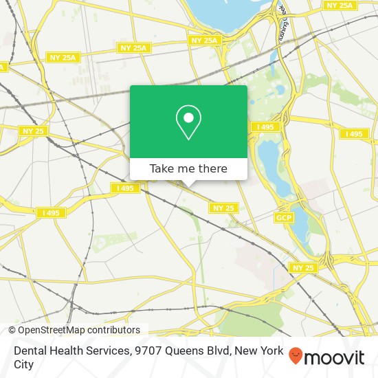 Dental Health Services, 9707 Queens Blvd map
