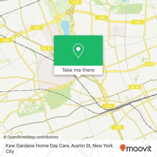 Kew Gardens Home Day Care, Austin St map