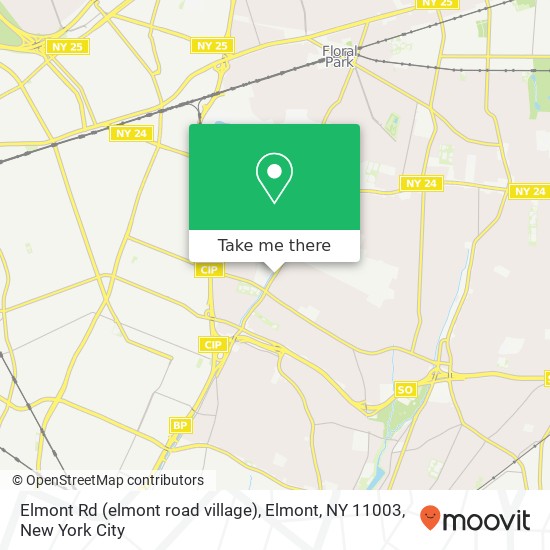 Mapa de Elmont Rd (elmont road village), Elmont, NY 11003