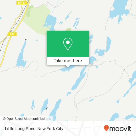 Little Long Pond map