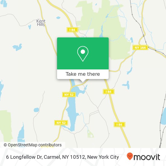 Mapa de 6 Longfellow Dr, Carmel, NY 10512