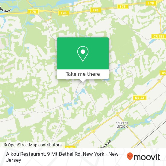 Mapa de Aikou Restaurant, 9 Mt Bethel Rd