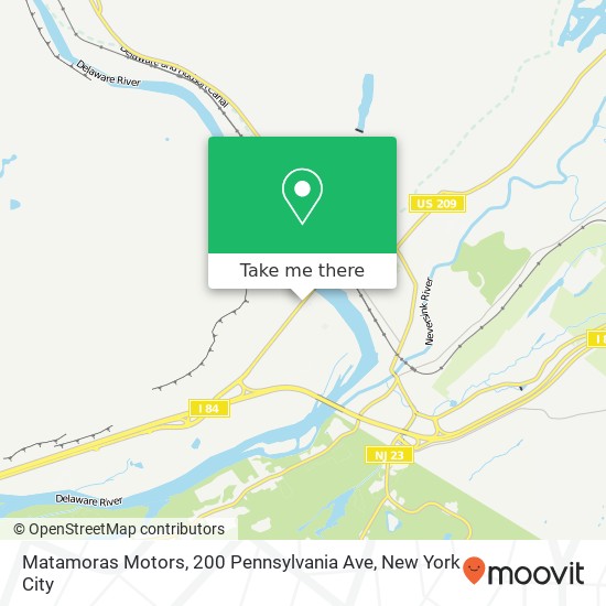 Mapa de Matamoras Motors, 200 Pennsylvania Ave